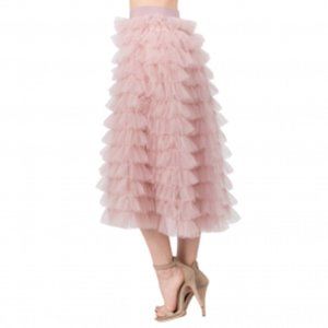 CANCAN TULLE MIDI SKIRT